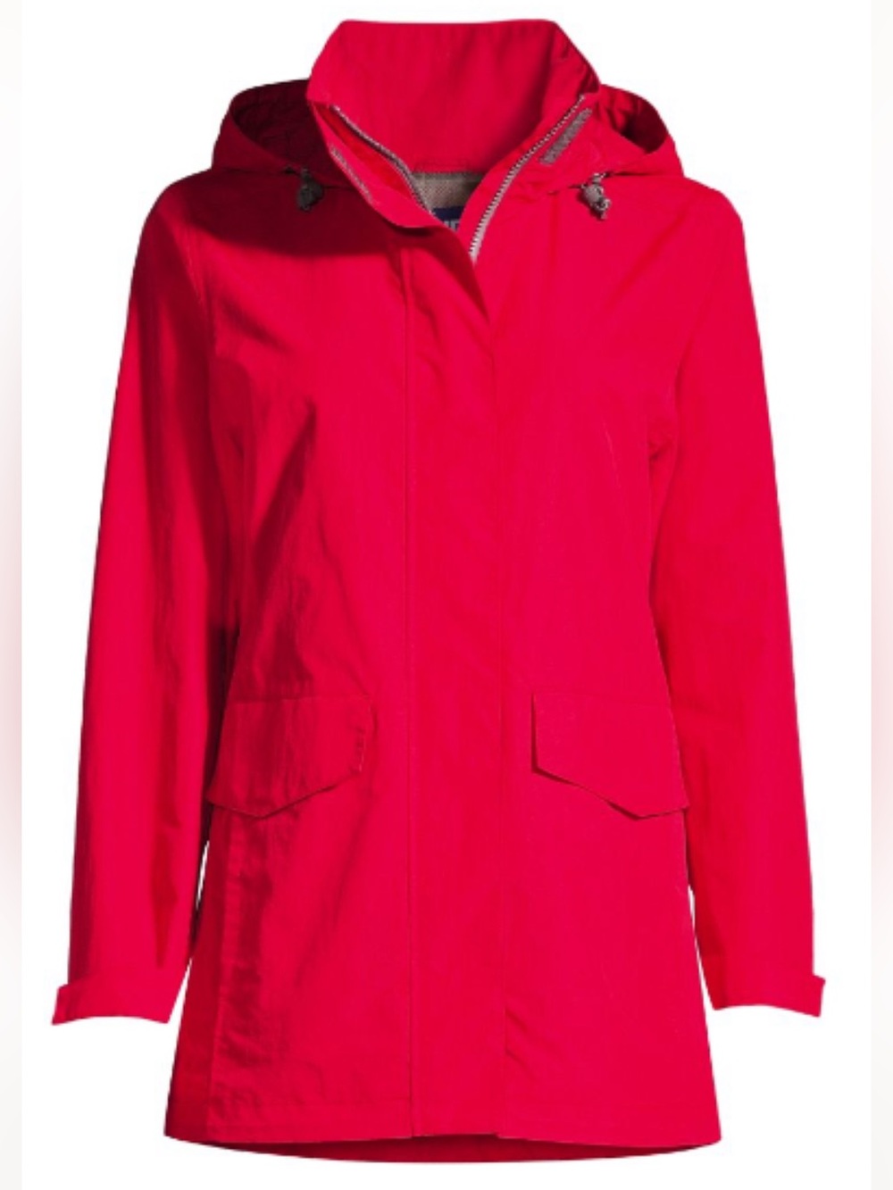Land’s End Women's Size 3x Red Hooded Outrigger Jacket NWT